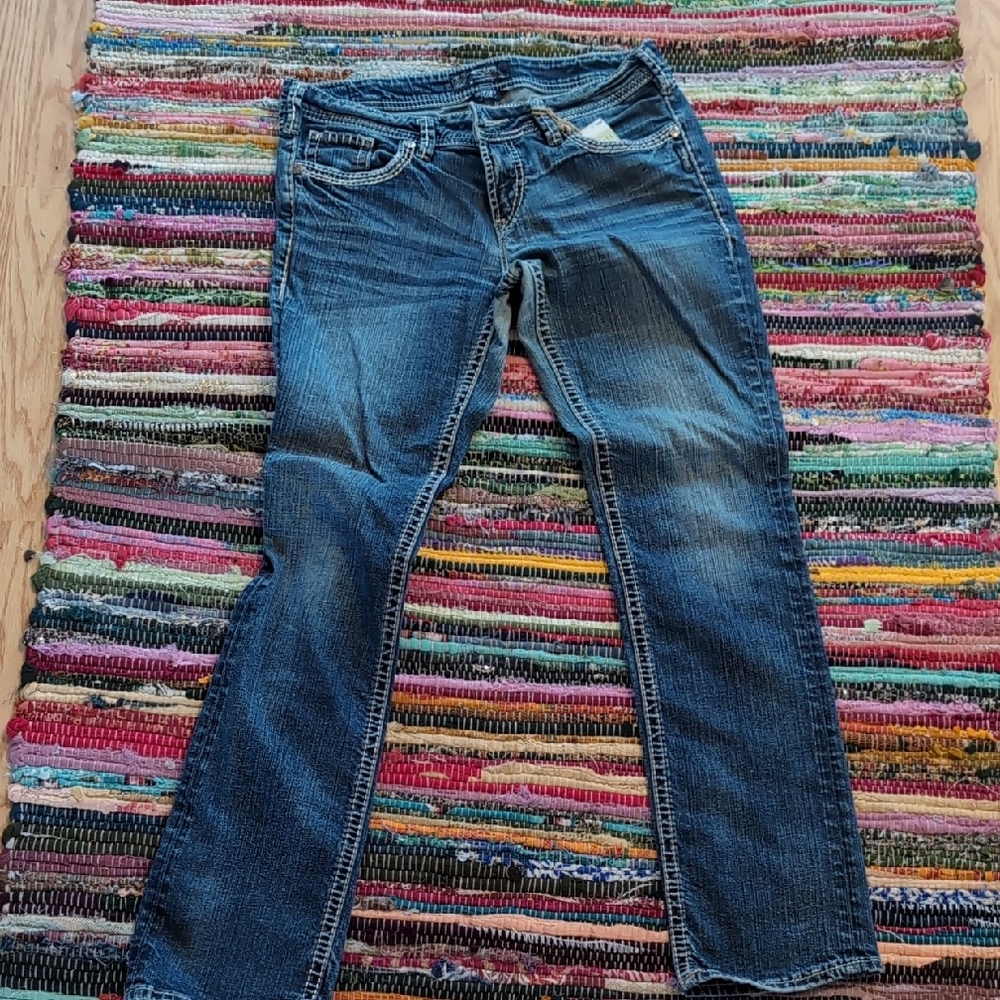 Silver Jeans Blue Straight Leg Denim